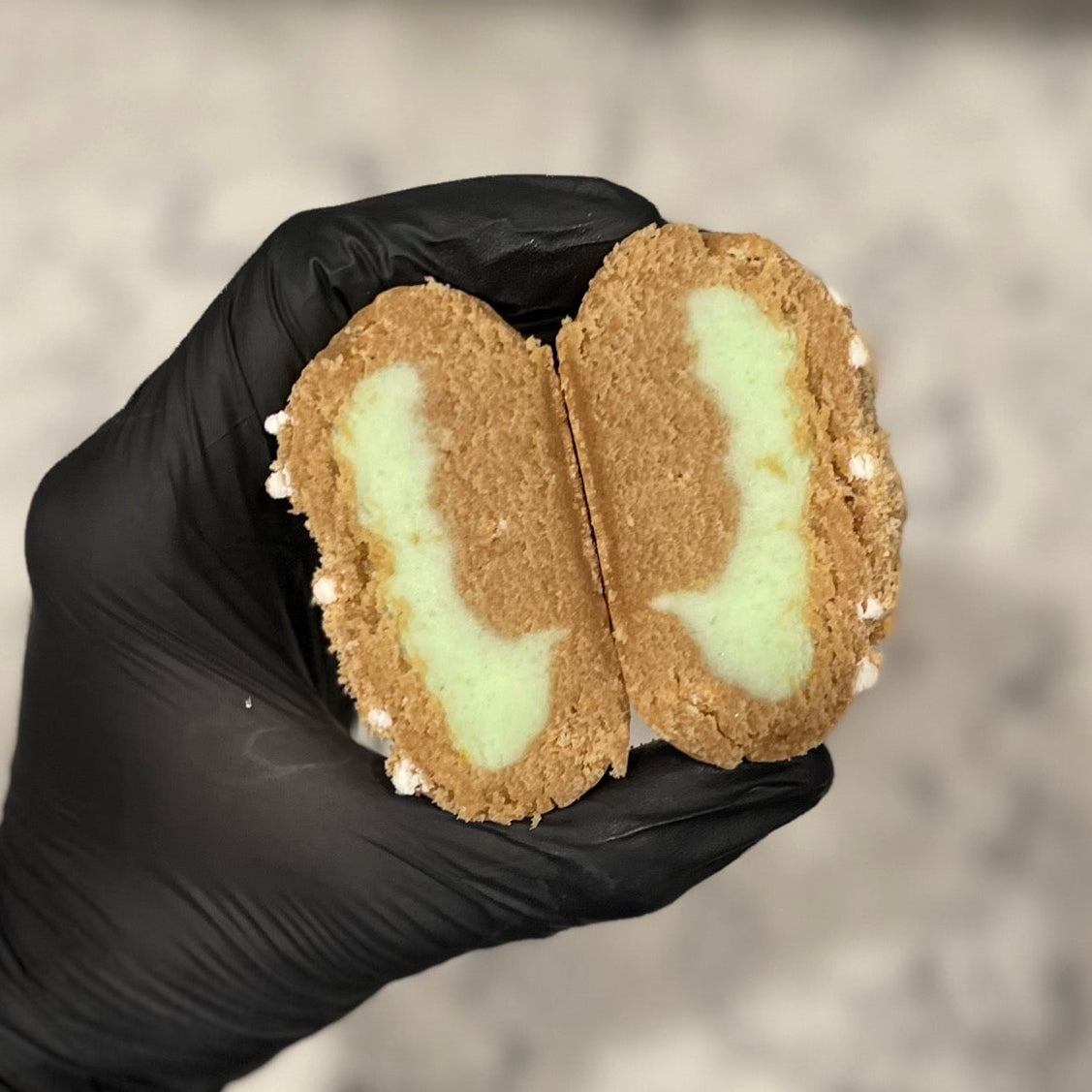 Key Lime Pie Stuffed Cookie