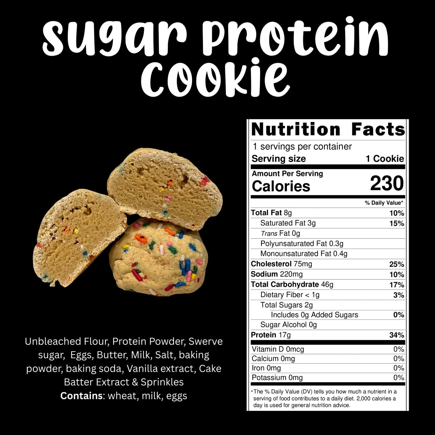 Sugar Cookie Protein Cookie
