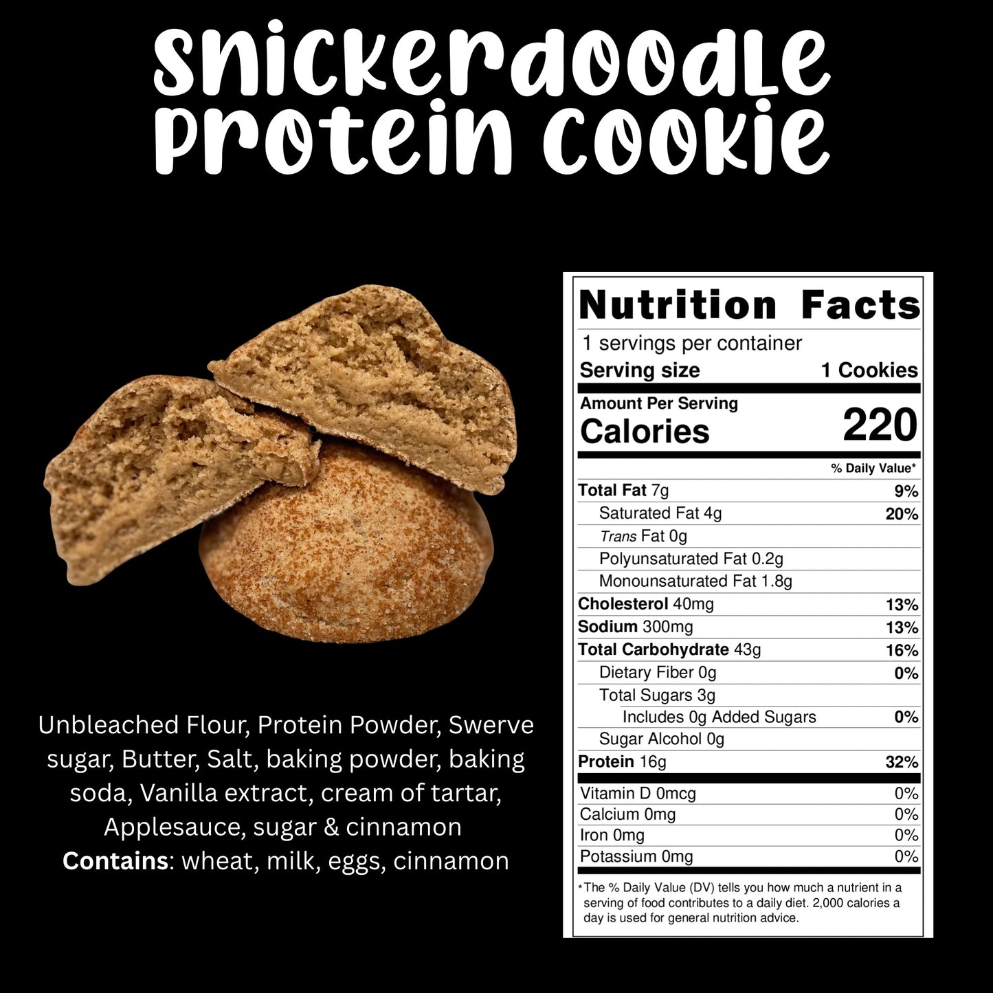 Snickerdoodle Protein Cookie