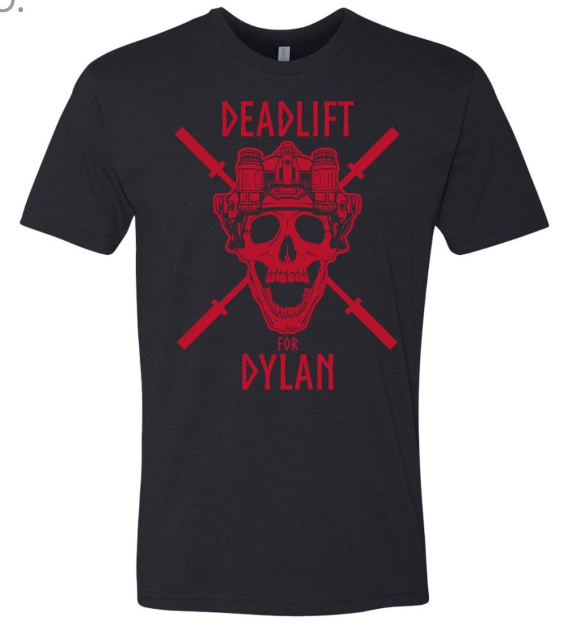 Deadlift for Dylan T-Shirt 2023 (with event logos on back)