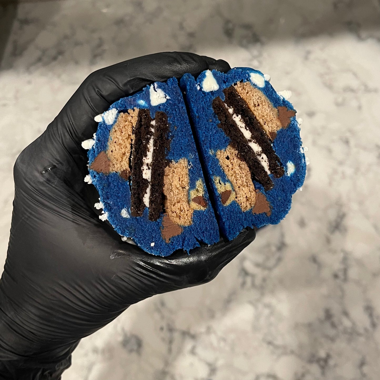Cookie Monster Stuffed Cookie