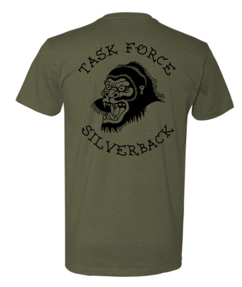 Task Force Silverback Military Green T-shirt