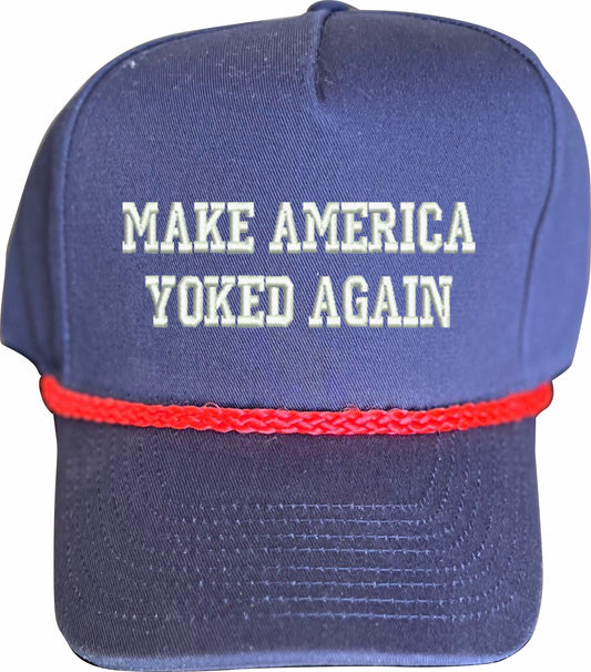 Make America Yoked Again Hat Dark Blue