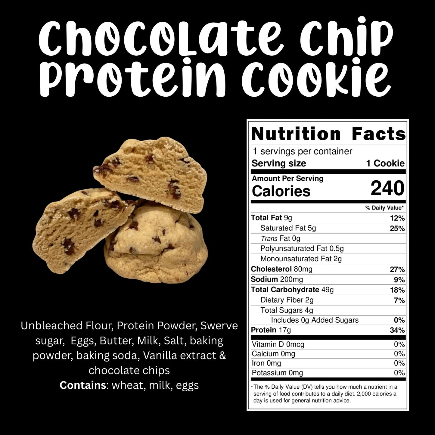 Chocolate Chip Protein Cookie