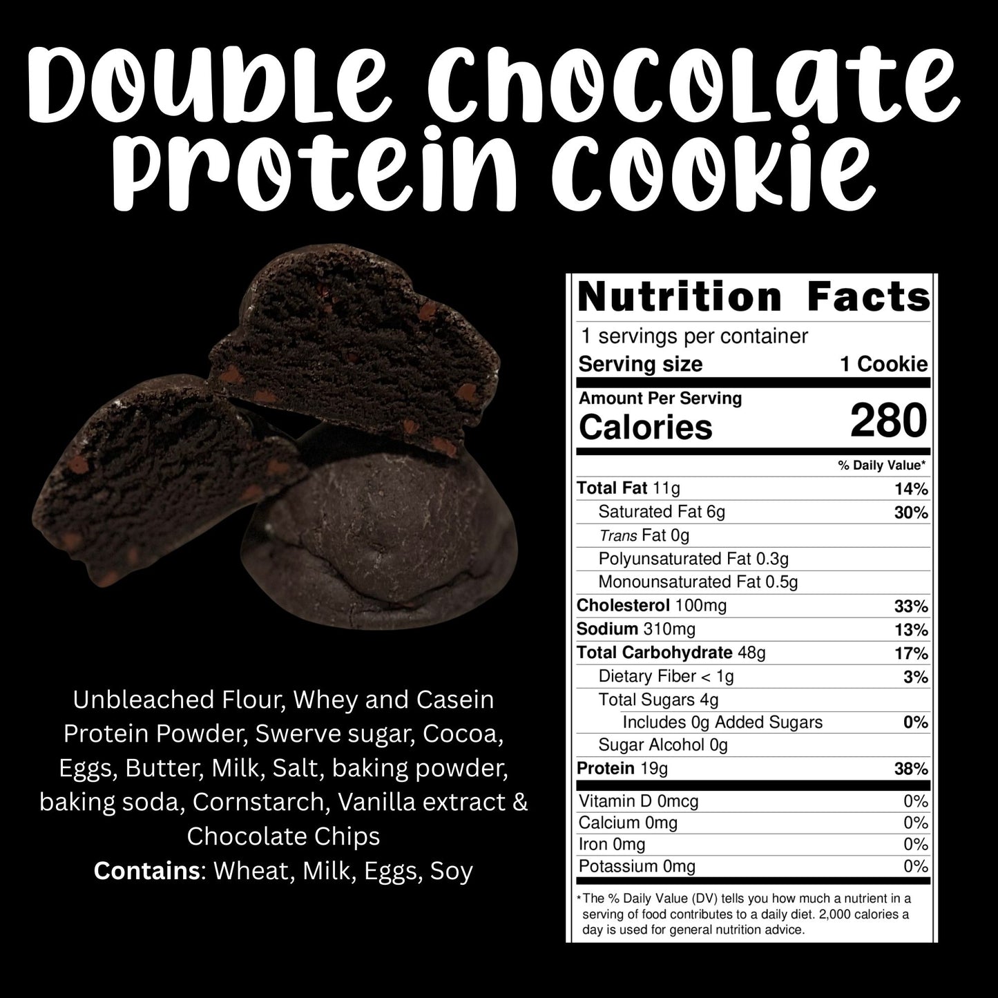Double Chocolate Protein Cookie