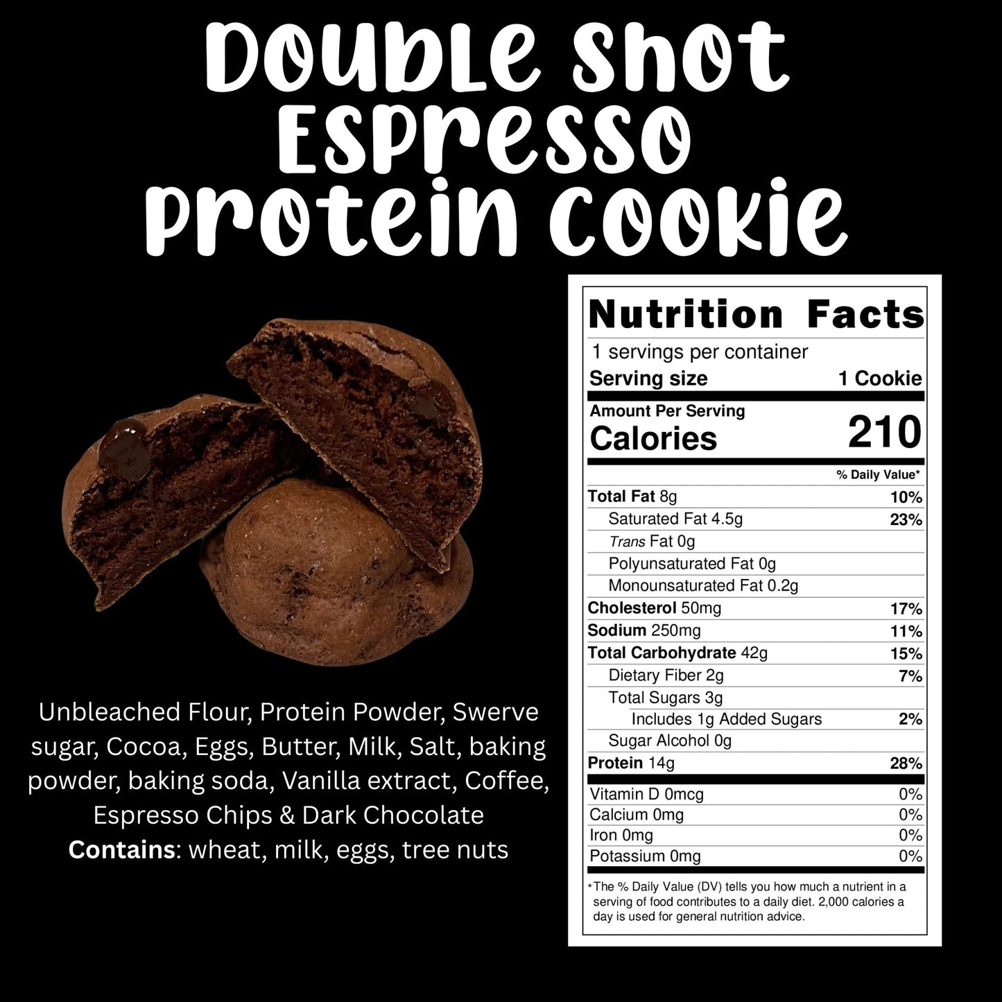 Double Shot Espresso Protein Cookie
