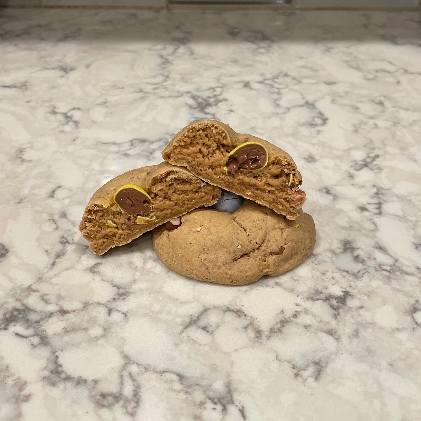 Cadbury Egg Protein Cookie