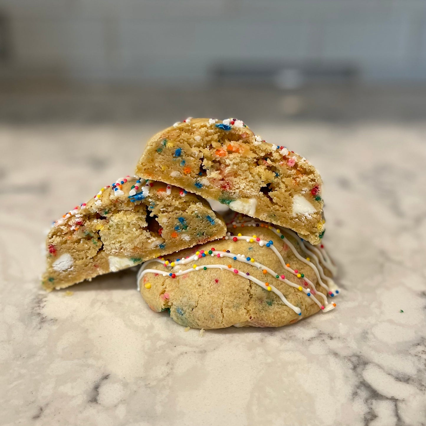 Funfetti Stuffed Cookie