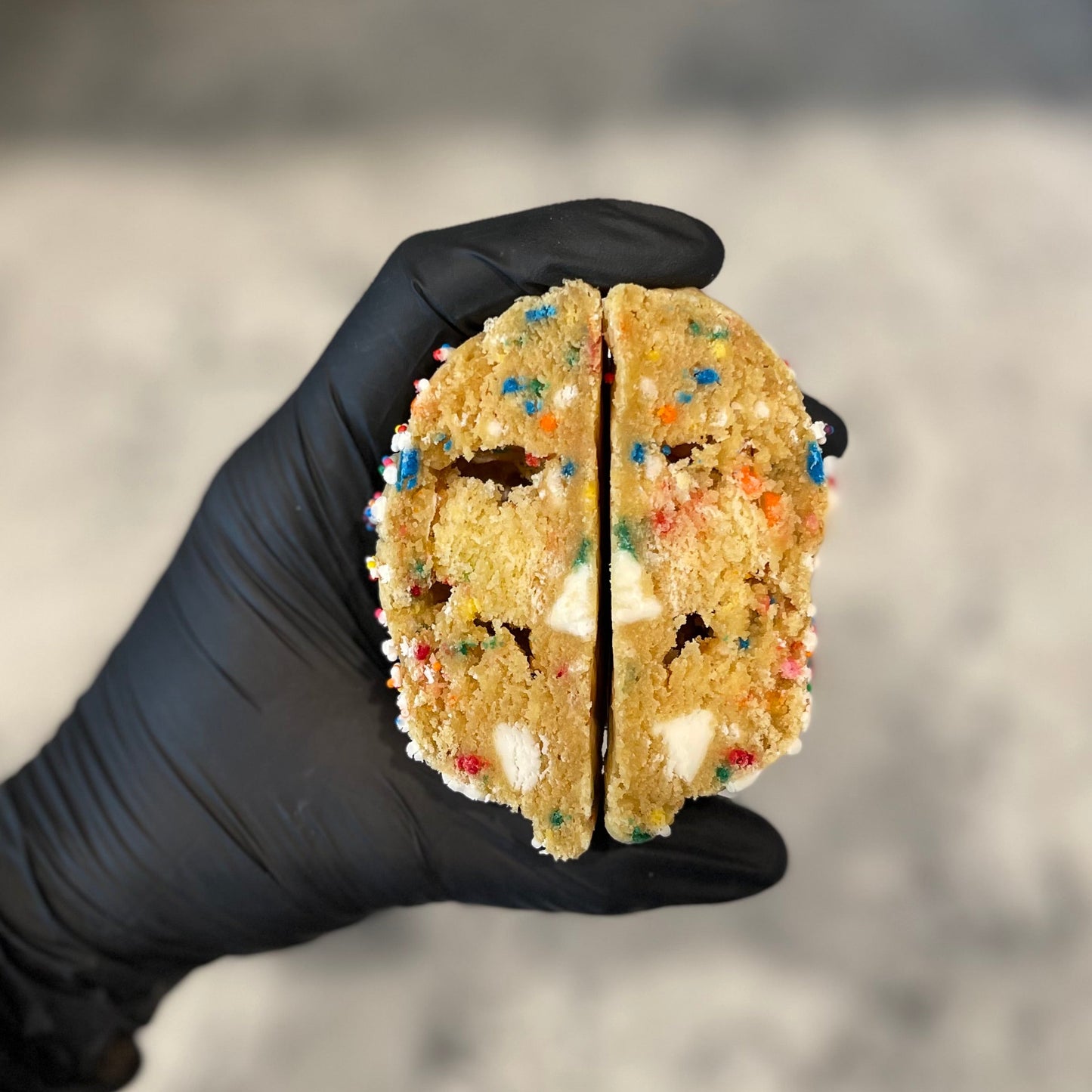 Funfetti Stuffed Cookie