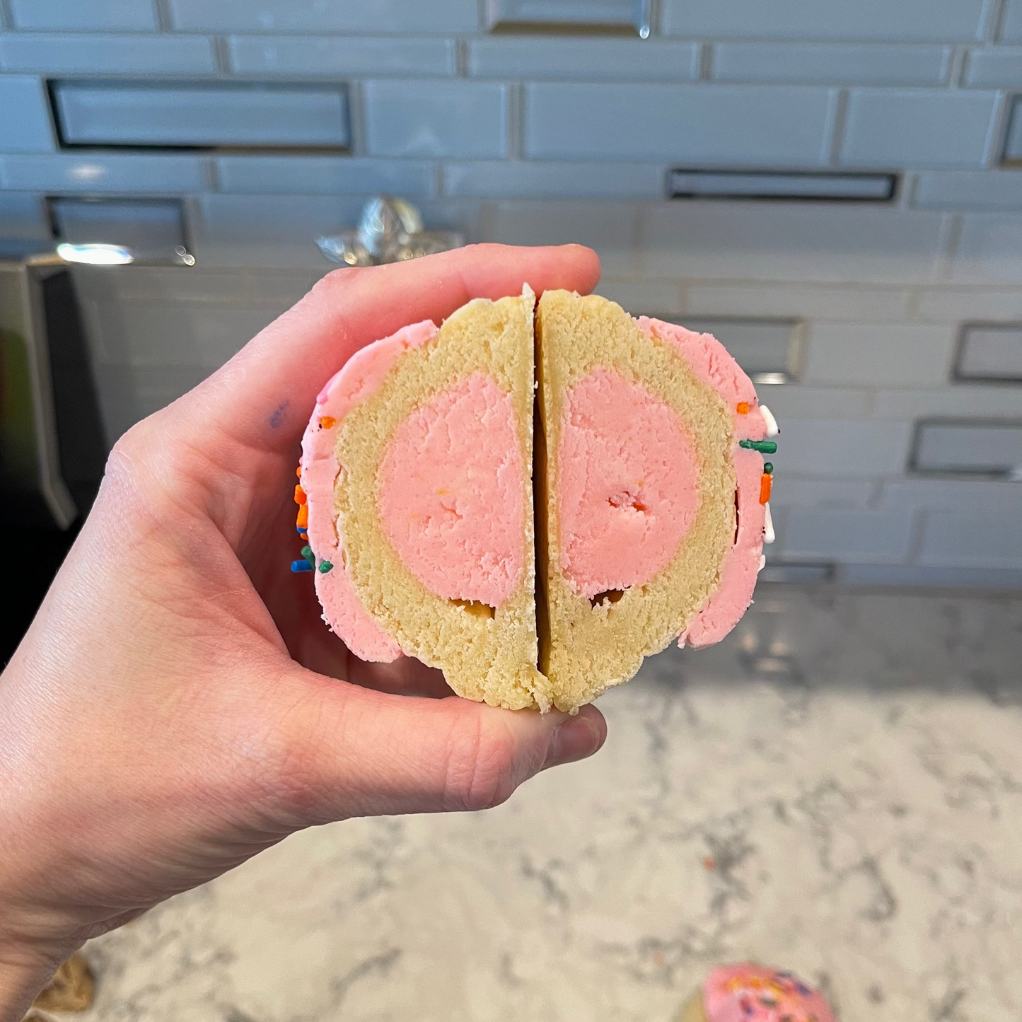 Sugar Cookie Stuffed Cookie