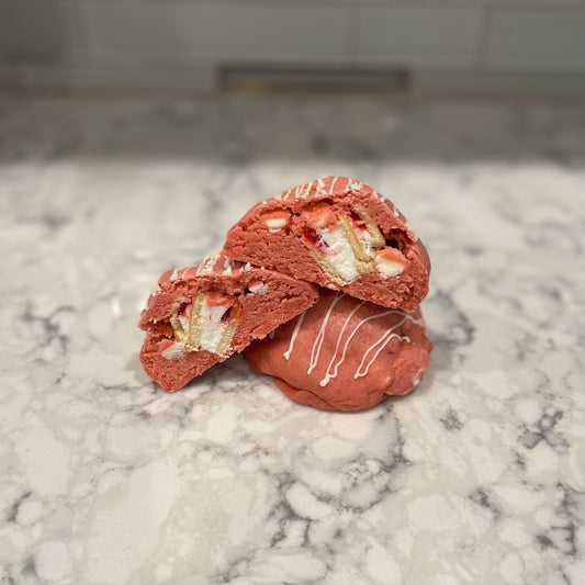 Strawberry Shortcake Stuffed Cookie