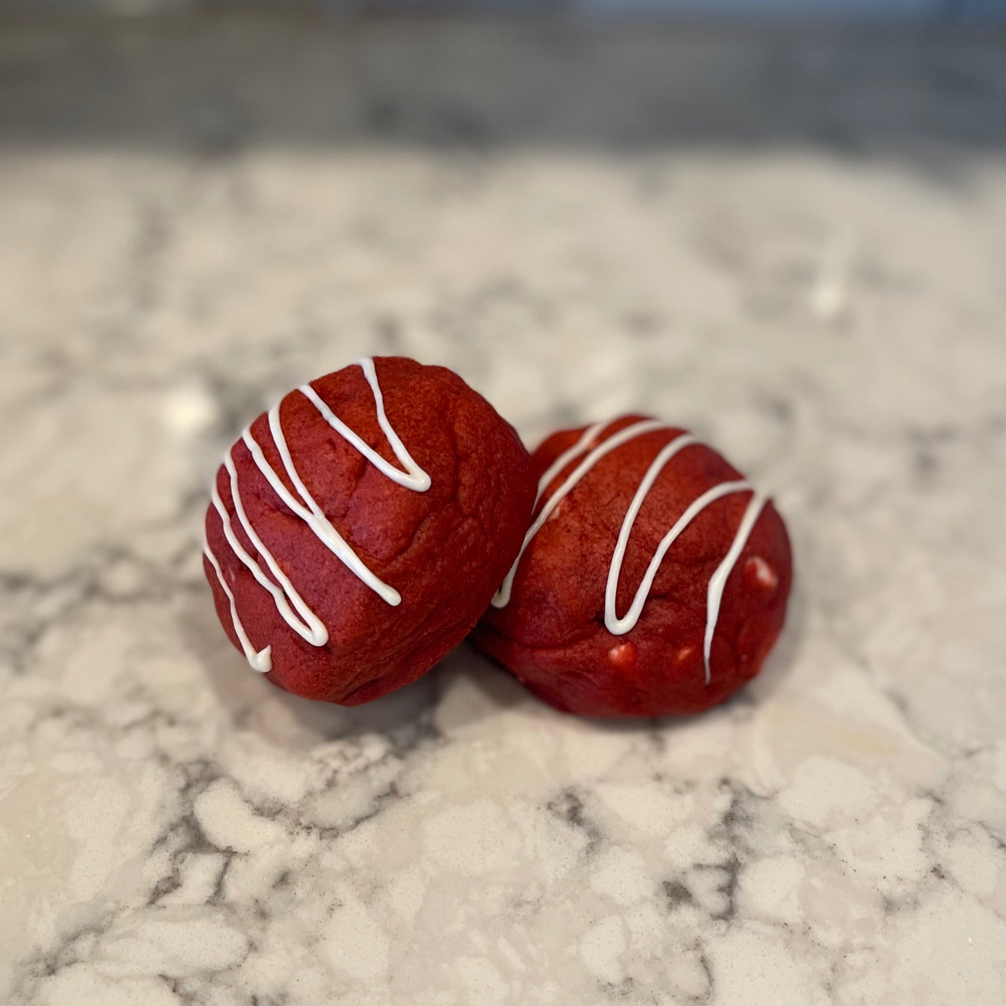 Red Velvet Cream Cheese Stuffed Cookie