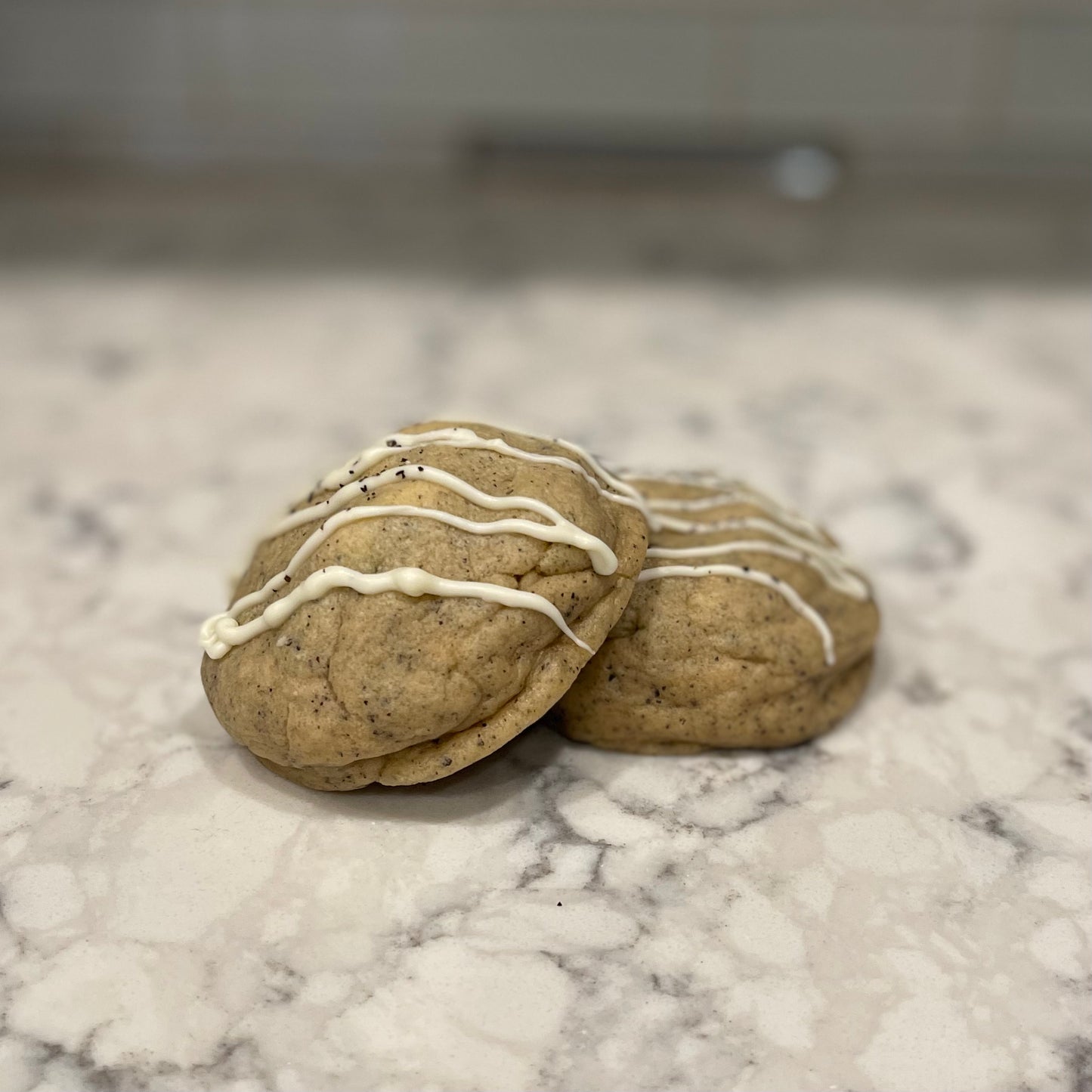 Caramel Vanilla Chai Latte Stuffed Cookie