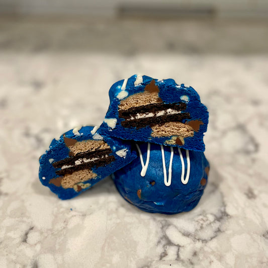 Cookie Monster Stuffed Cookie